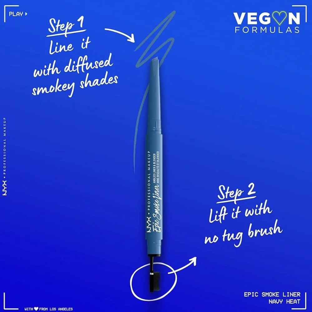 NYX Epic Smoke Liner Vegan Smokey Eyeliner Navy Heat (Navy Blue) NEW IN BOX